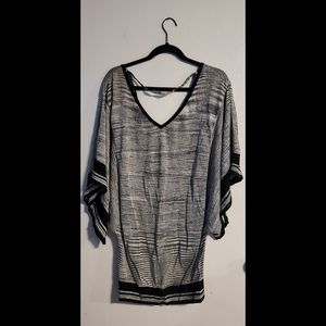 Bebe Black and White Mini Dress